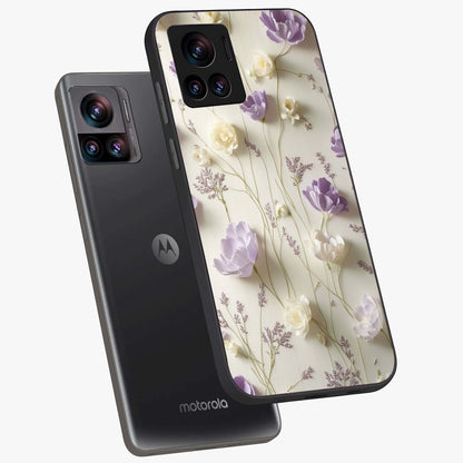 Lilac Breeze Harmony Glass Case displayed in angled mockup highlighting calm lilac breeze design with soothing aesthetic style.