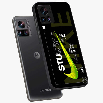 Neon Street Edition Glass Case displayed in angled mockup highlighting vibrant urban design with bold street aesthetic.