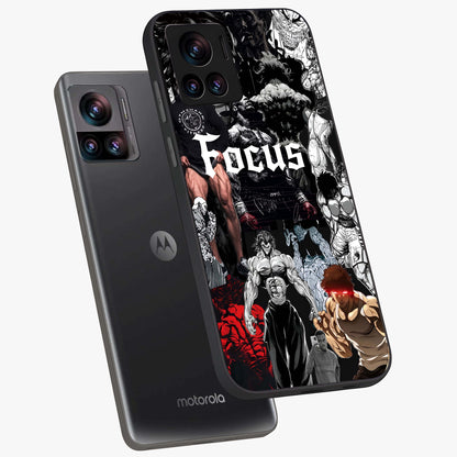 Relentless Power Focus Glass Case displayed in angled mockup highlighting bold statement design with modern aesthetic style.