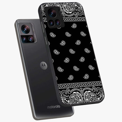 Retro Rebel Threads Glass Case displayed in angled mockup highlighting retro inspired graphic design with rebellious aesthetic.