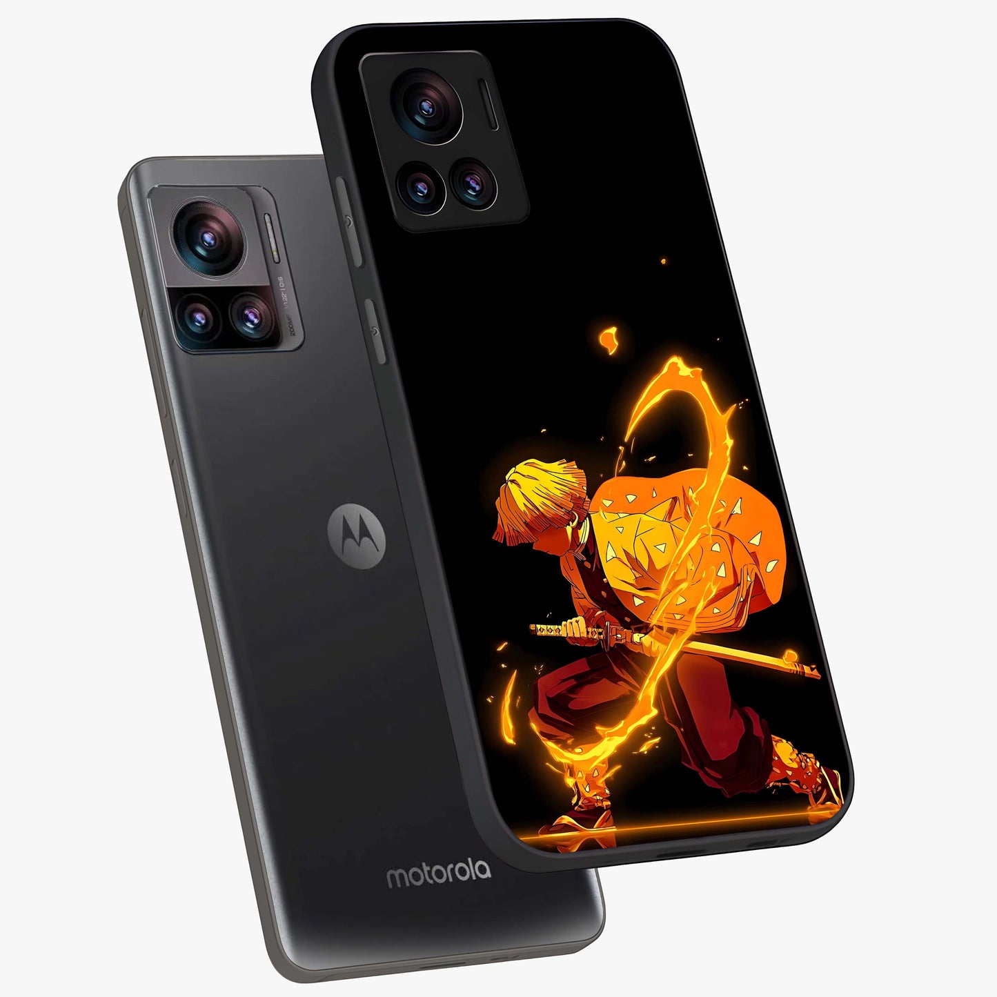 Thunder Flame Execution Glass Case displayed in angled mockup highlighting dramatic fire themed design with intense fantasy aesthetic.