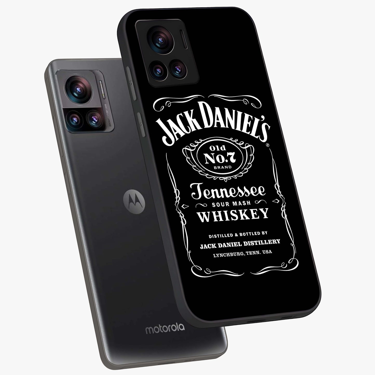 Vintage Whiskey Heritage Glass Case displayed in angled mockup highlighting retro beverage themed design with heritage aesthetic.