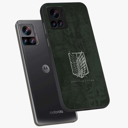Wings Of Freedom Glass Case displayed in angled mockup highlighting graceful wing design with inspirational aesthetic.