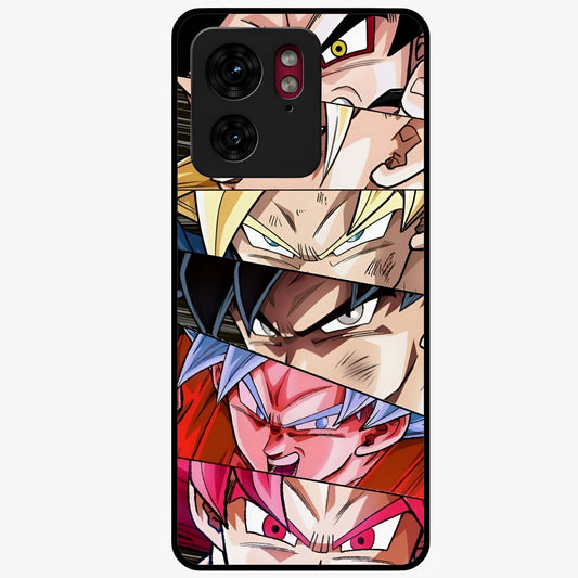Anime Character Glass Case showing flat back view with vibrant anime artwork and glossy glass finish.