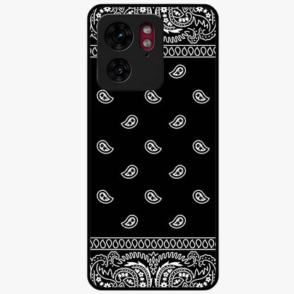 Retro Rebel Threads Glass Case showing flat back view with vintage street style artwork and glossy glass finish.