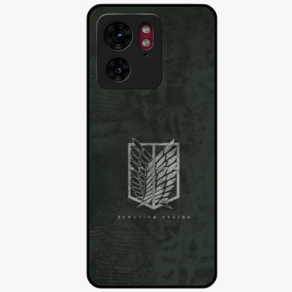 Wings Of Freedom Glass Case showing flat back view with symbolic wings artwork and glossy glass finish.