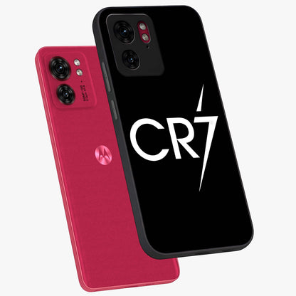 Cr7 Elite Strike Glass Case displayed in angled mockup highlighting powerful sports graphic with bold athletic theme.