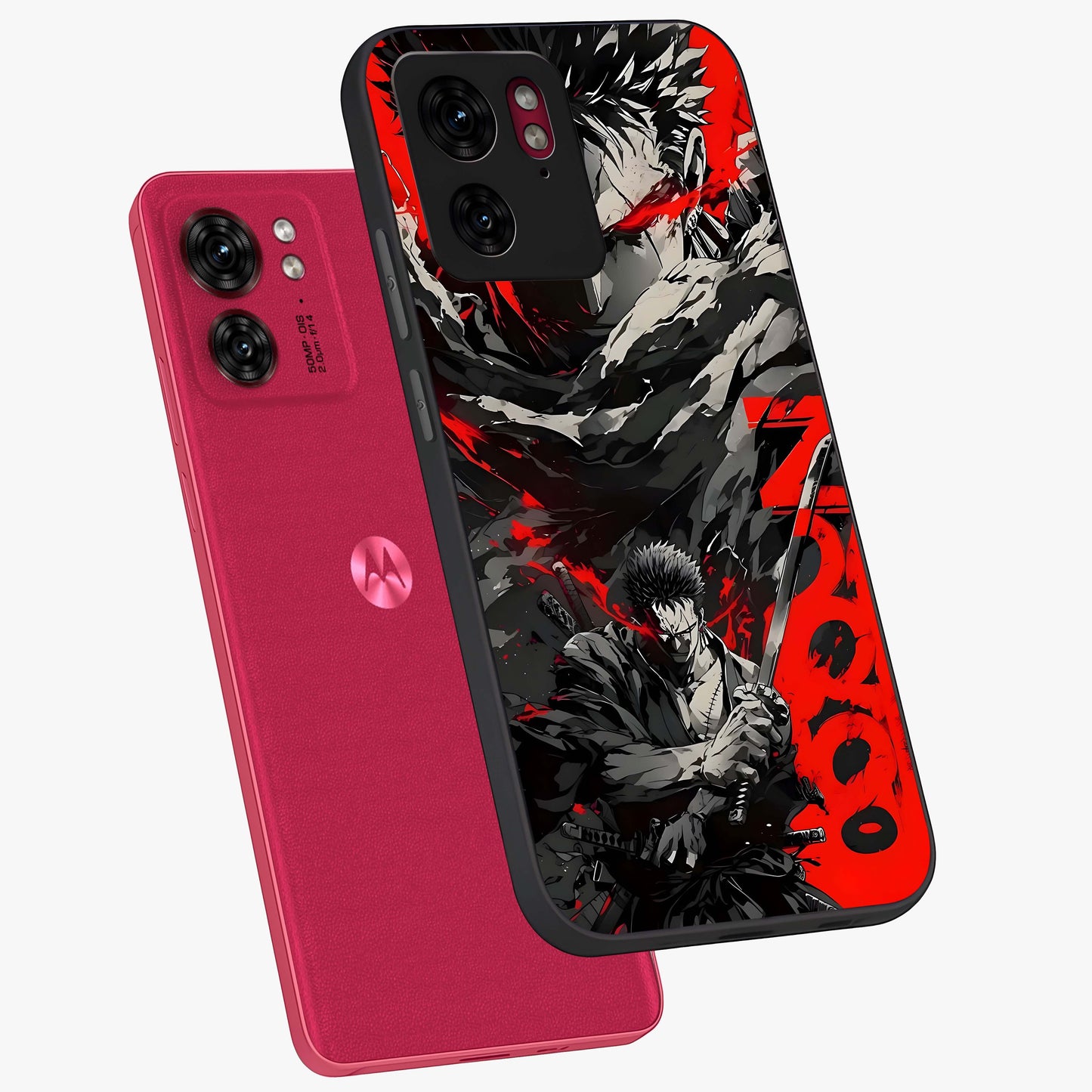 Demon Sword Resolve Glass Case displayed in angled mockup highlighting powerful demon sword illustration with dark fantasy aesthetic.