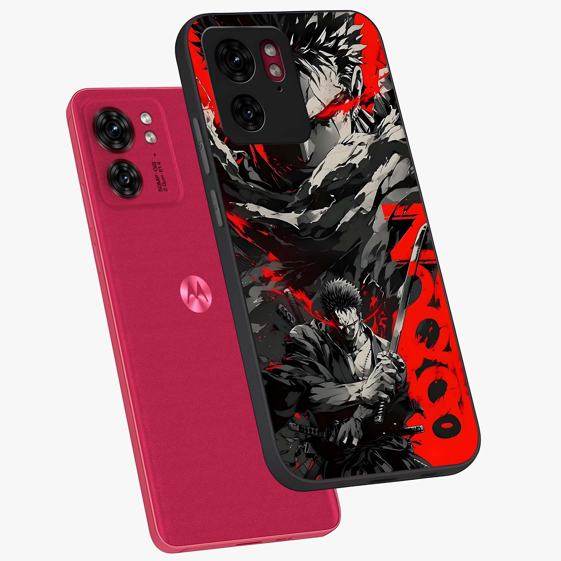 Demon Sword Resolve Glass Case displayed in angled mockup highlighting powerful demon sword illustration with dark fantasy aesthetic.