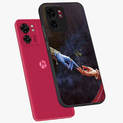 Divine Touch Eternal Glass Case displayed in angled mockup highlighting elegant divine inspired design with calm aesthetic style.