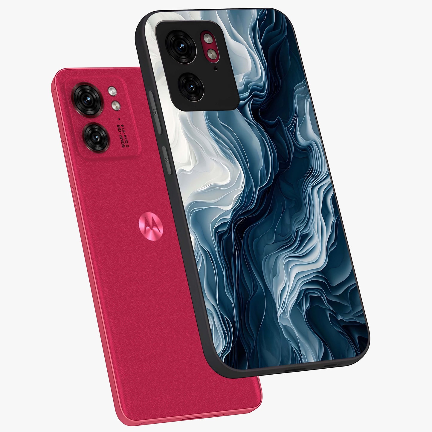Ethereal Paper Marble Glass Case displayed in angled mockup highlighting elegant marble pattern with modern aesthetic style.