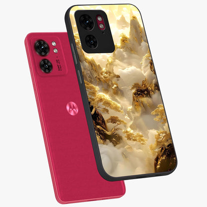 Gates Of Illumination Glass Case displayed in angled mockup highlighting radiant portal inspired design with fantasy aesthetic.