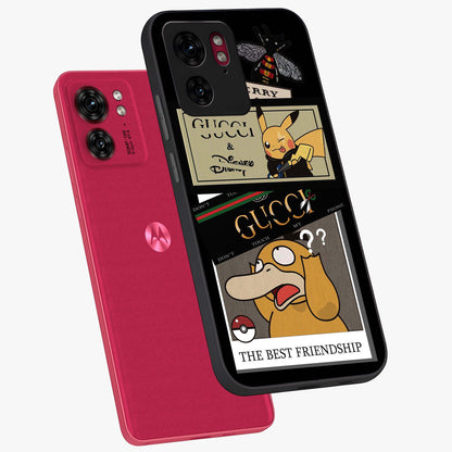 Gucci Play Mashup Glass Case displayed in angled mockup highlighting stylish fashion mashup design with bold aesthetic.