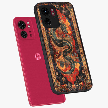 Inferno Dragon Soul Glass Case displayed in angled mockup highlighting powerful dragon illustration with inferno aesthetic.
