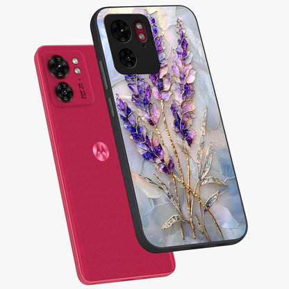 Lavender Dream Glow Glass Case displayed in angled mockup highlighting dreamy purple glow design with soft artistic style.