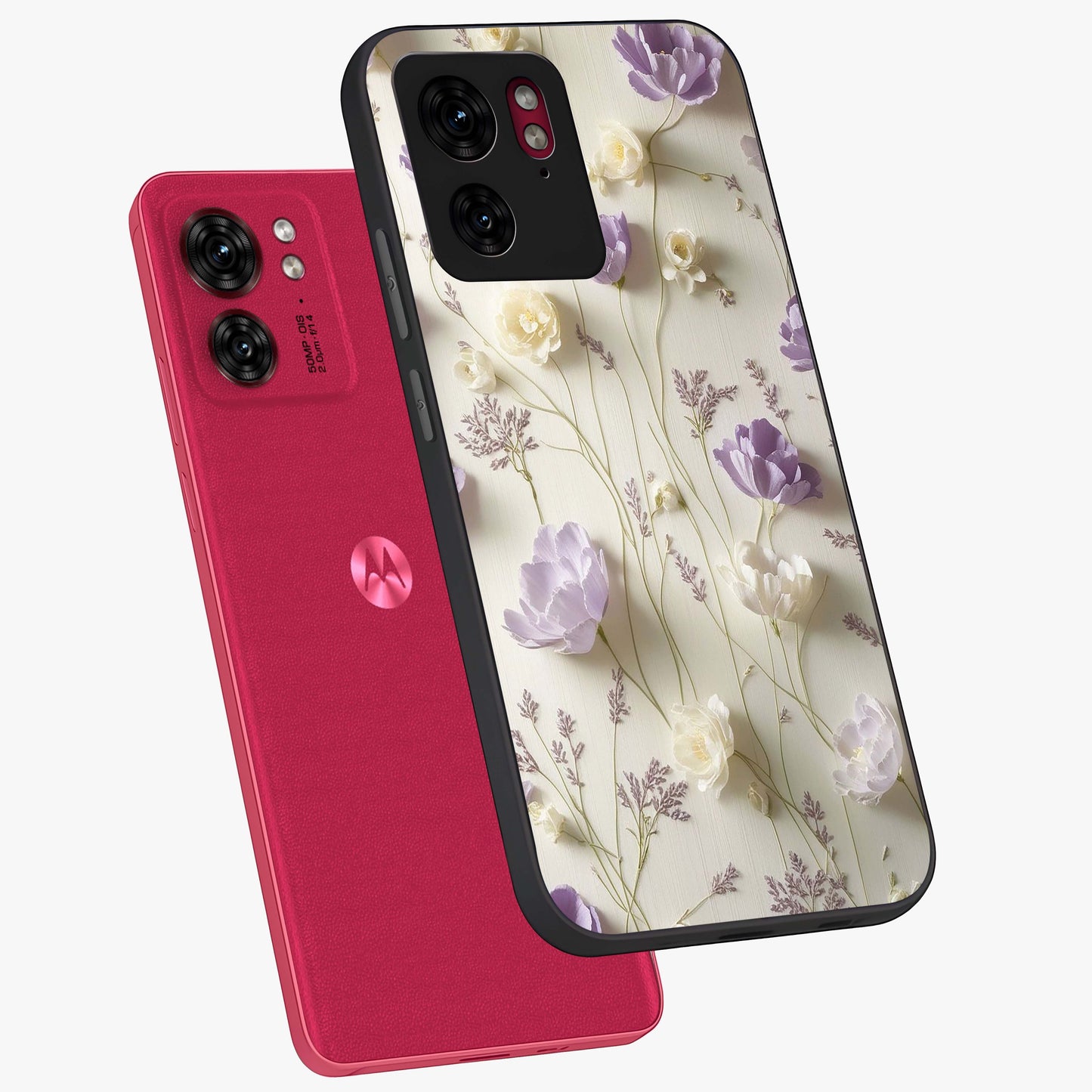 Lilac Breeze Harmony Glass Case displayed in angled mockup highlighting calm lilac breeze design with soothing aesthetic style.