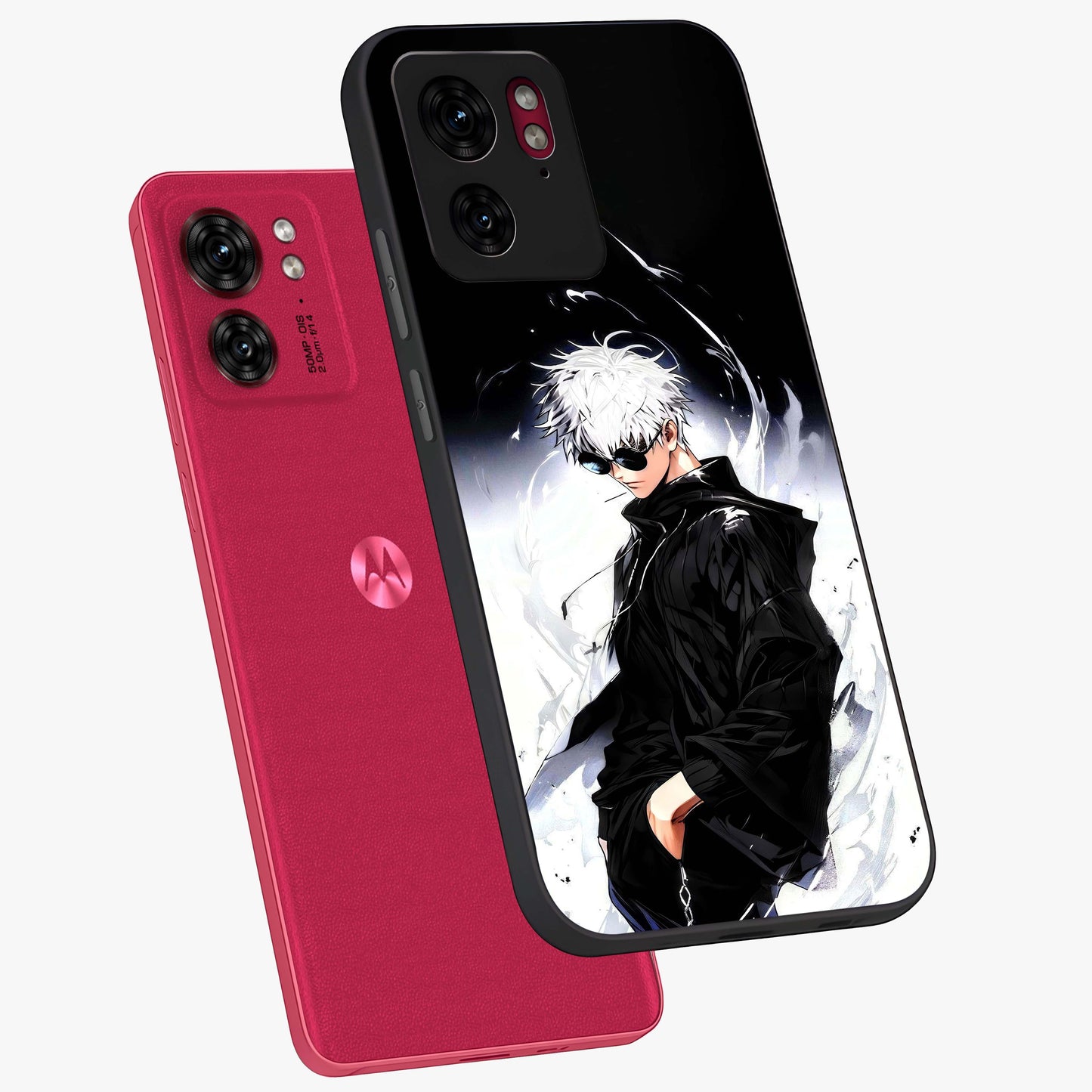 Limitless Shadow King Glass Case displayed in angled mockup highlighting dramatic dark hero design with intense aesthetic.