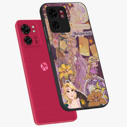 Magical Tangled Dream Glass Case displayed in angled mockup highlighting whimsical fantasy design with magical aesthetic.