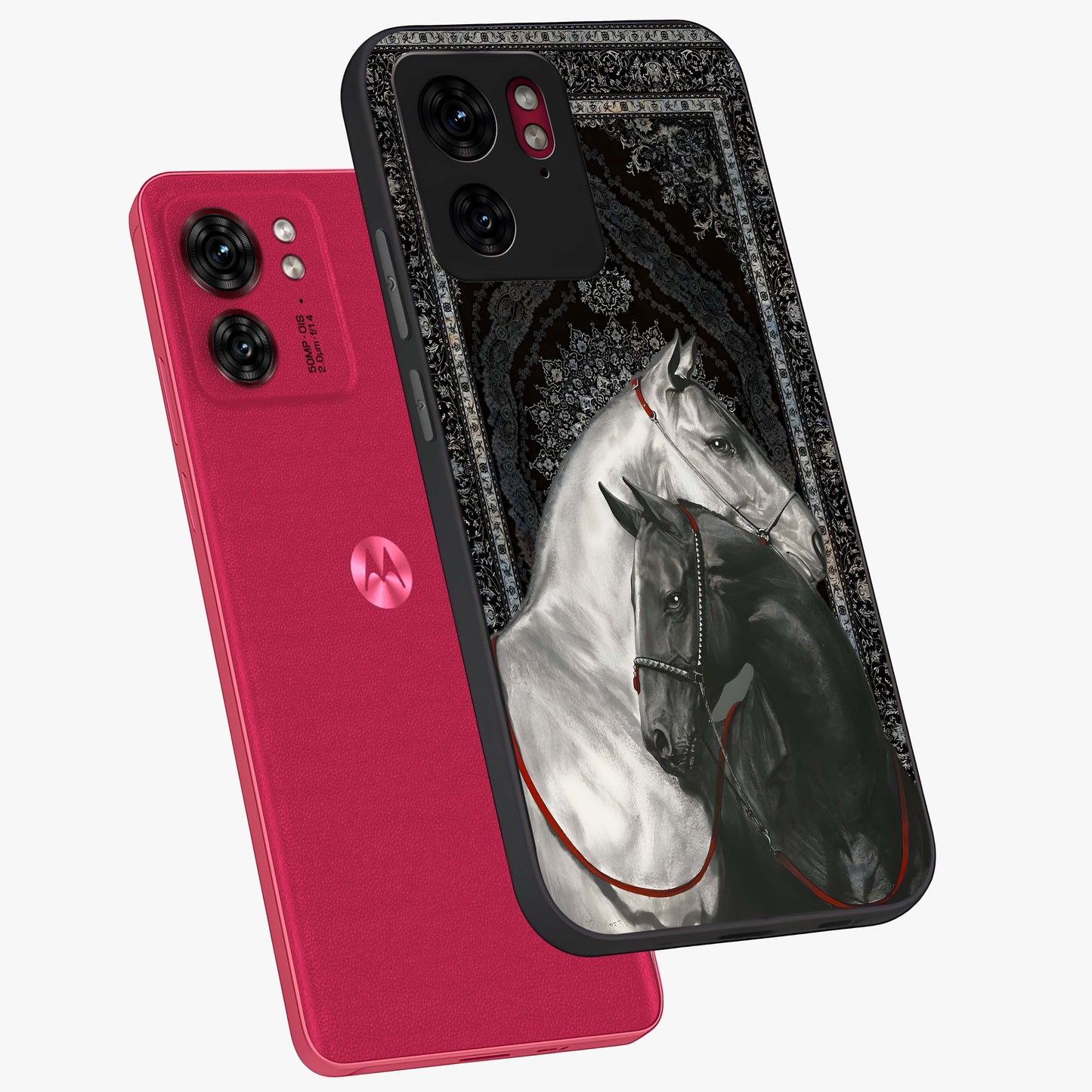Majestic Ride Legacy Glass Case displayed in angled mockup highlighting sleek vehicle design with bold racing aesthetic.