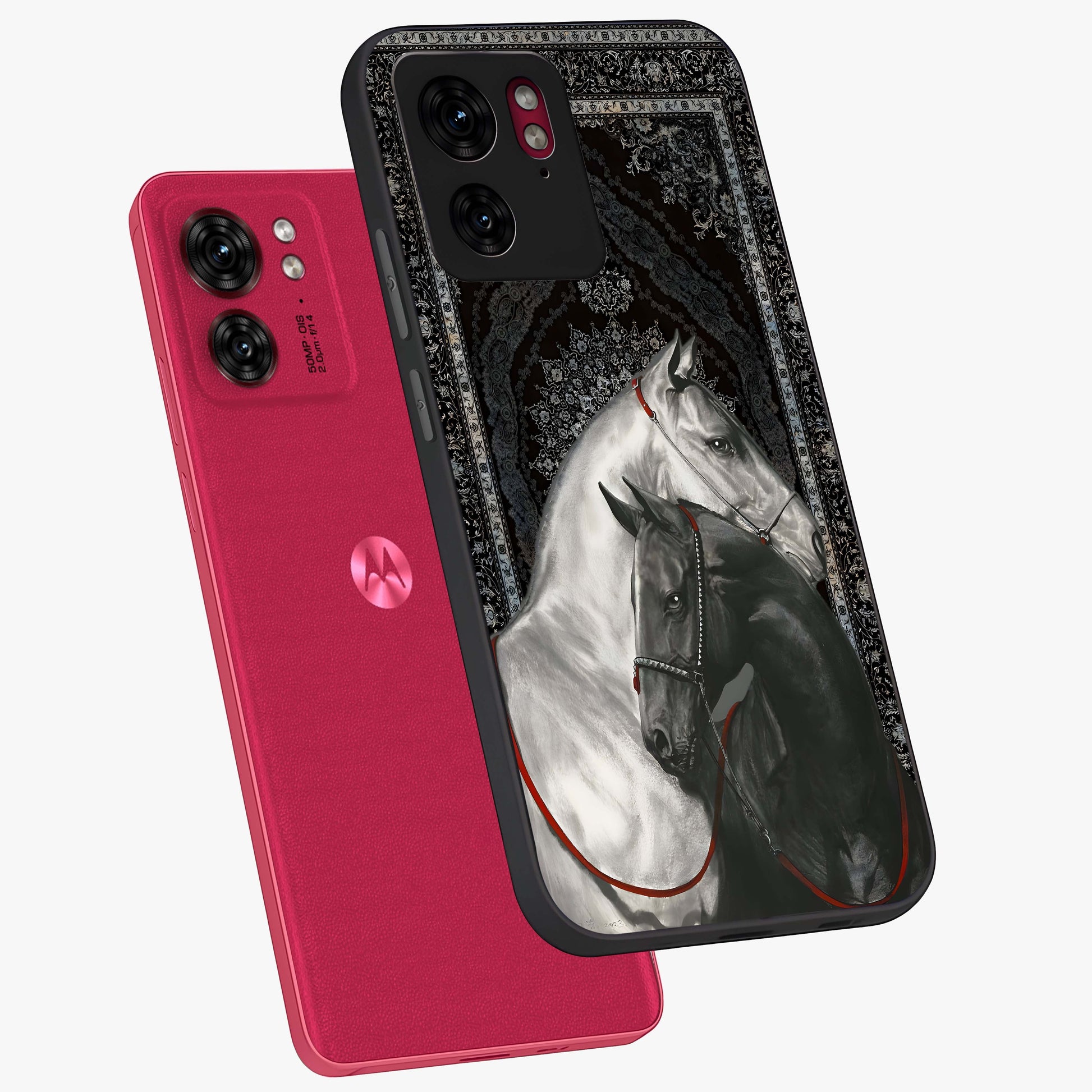 Majestic Ride Legacy Glass Case displayed in angled mockup highlighting sleek vehicle design with bold racing aesthetic.