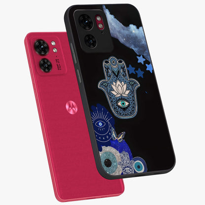 Mystic Hand Aura Glass Case displayed in angled mockup highlighting magical aura design with spiritual aesthetic style.