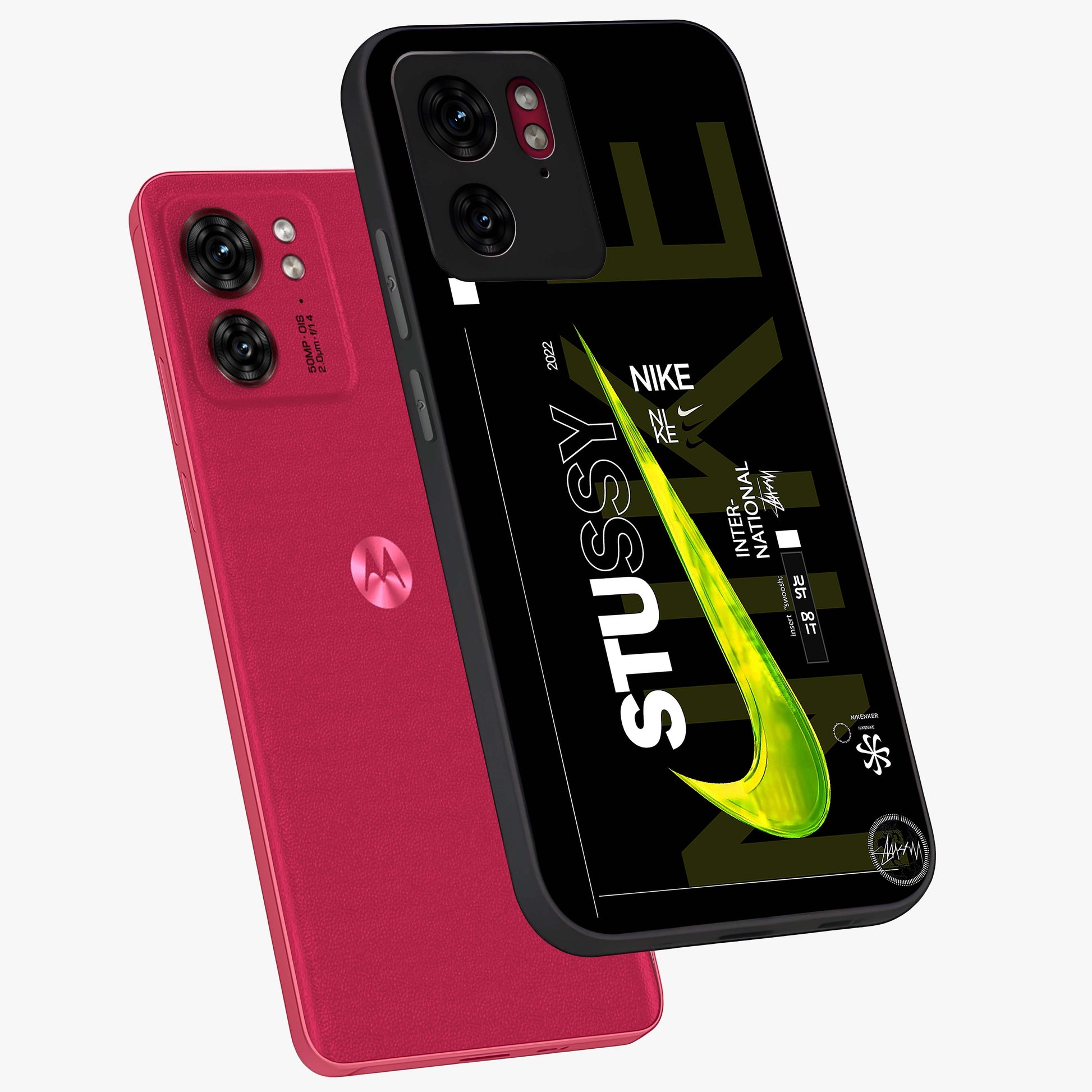 Neon Street Edition Glass Case displayed in angled mockup highlighting vibrant urban design with bold street aesthetic.