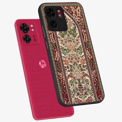 Persian Inspired Glass Case displayed in angled mockup highlighting intricate traditional design with elegant cultural aesthetic.