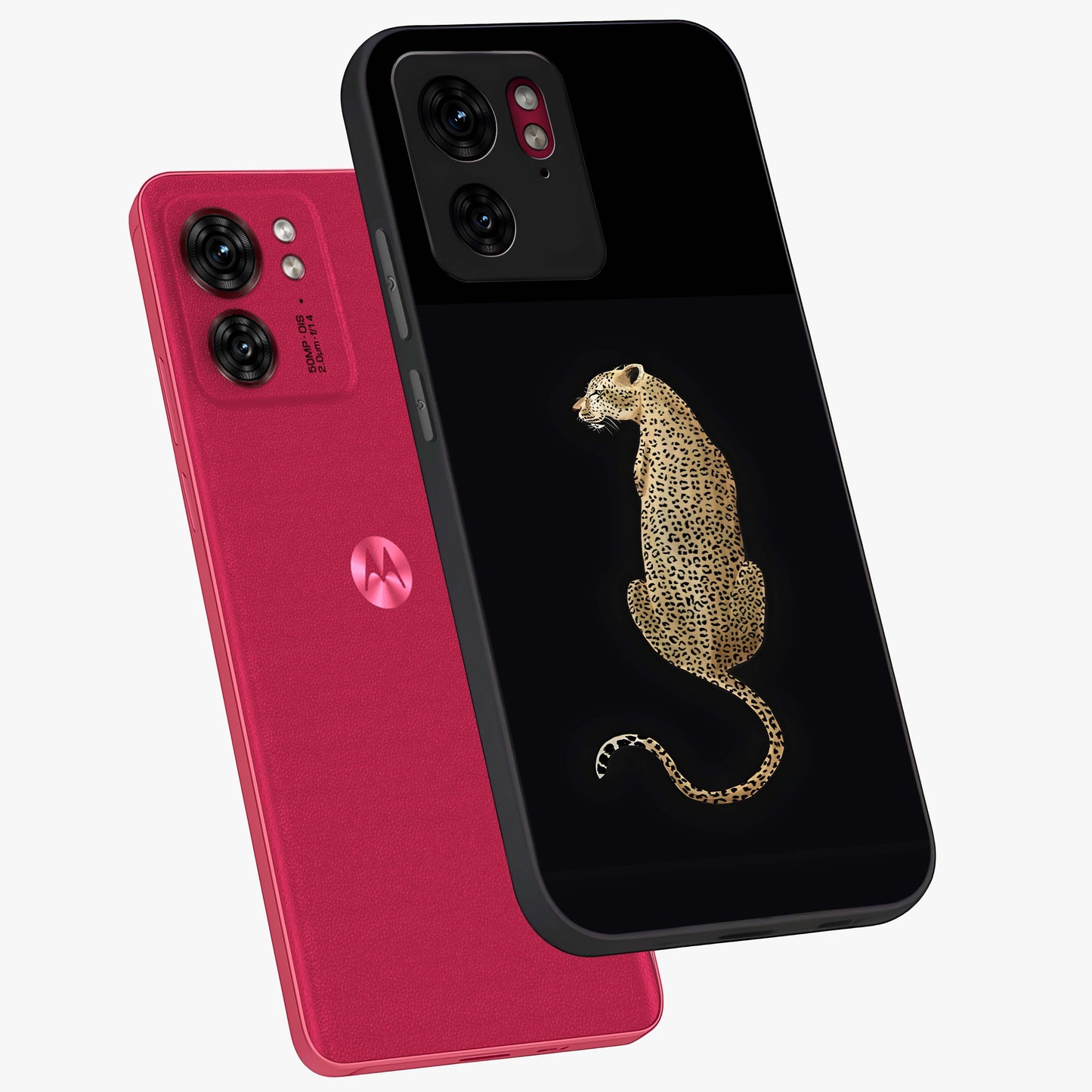 Regal Leopard Glass Case displayed in angled mockup highlighting powerful animal illustration with stylish wild aesthetic.