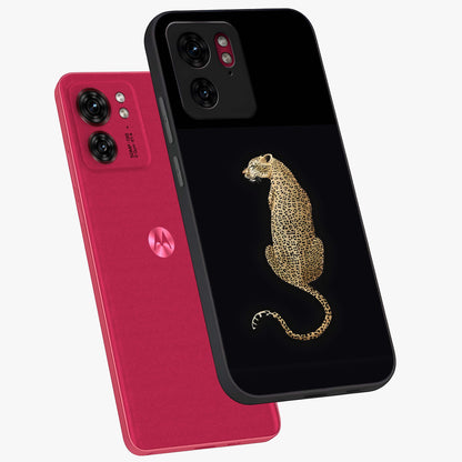 Regal Leopard Glass Case displayed in angled mockup highlighting powerful animal illustration with stylish wild aesthetic.