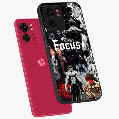 Relentless Power Focus Glass Case displayed in angled mockup highlighting bold statement design with modern aesthetic style.