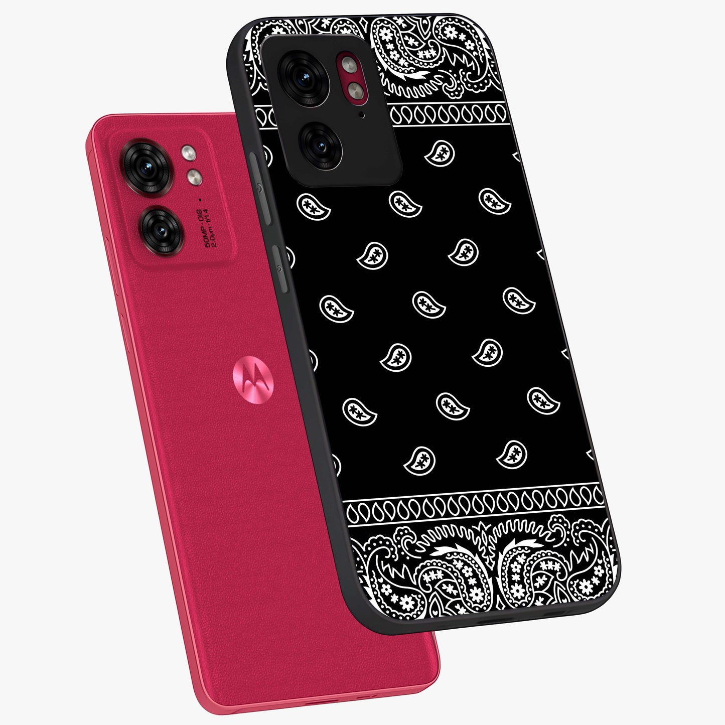Retro Rebel Threads Glass Case displayed in angled mockup highlighting retro inspired graphic design with rebellious aesthetic.