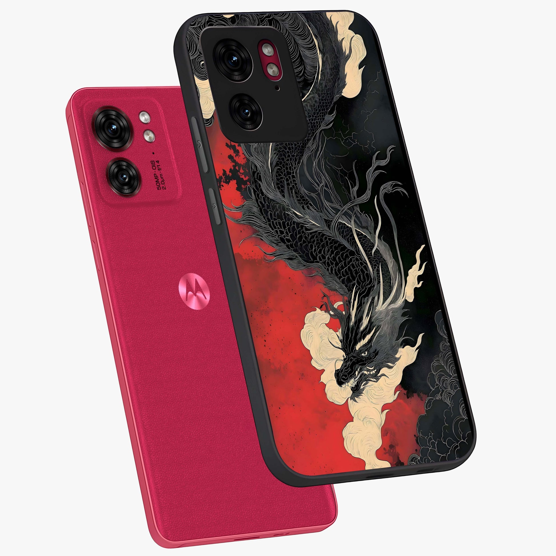 Shadow Dragon Fury Glass Case displayed in angled mockup highlighting powerful dragon illustration with dark fantasy aesthetic.