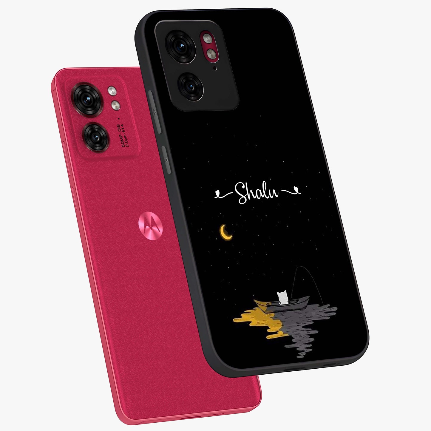Silent Night Row Glass Case displayed in angled mockup highlighting peaceful evening design with dreamy night aesthetic.