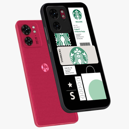 Starbucks Mocha Glass Case displayed in angled mockup highlighting stylish mocha themed design with cozy café aesthetic.