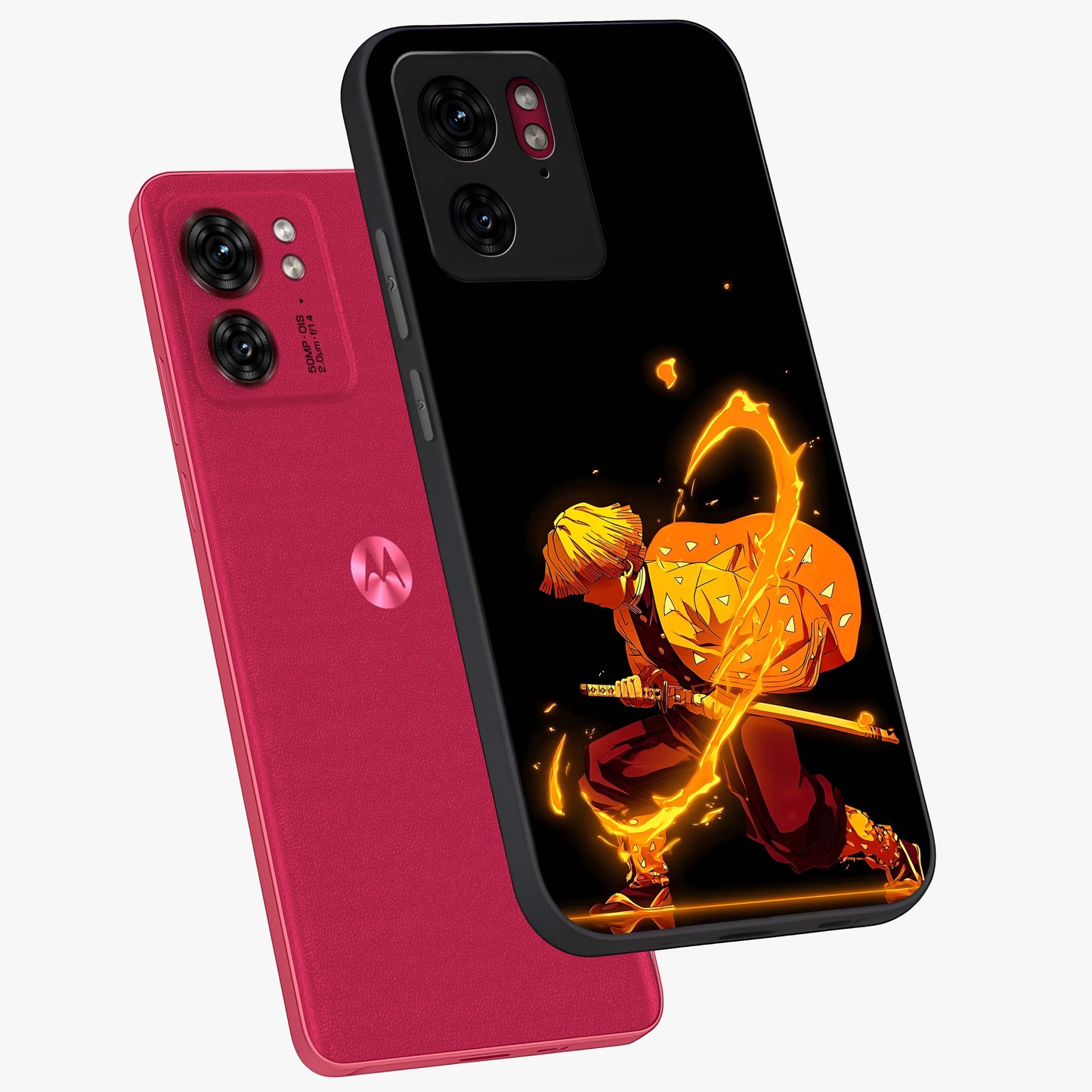 Thunder Flame Execution Glass Case displayed in angled mockup highlighting dramatic fire themed design with intense fantasy aesthetic.