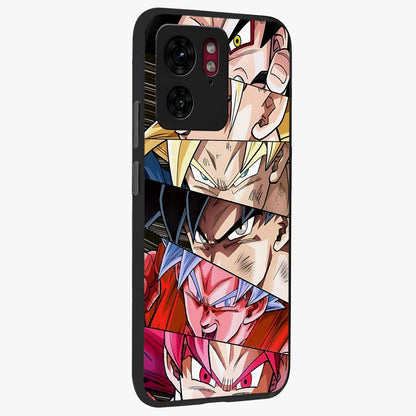 Anime Character Glass Case upright view showcasing expressive anime artwork with bold graphic style.