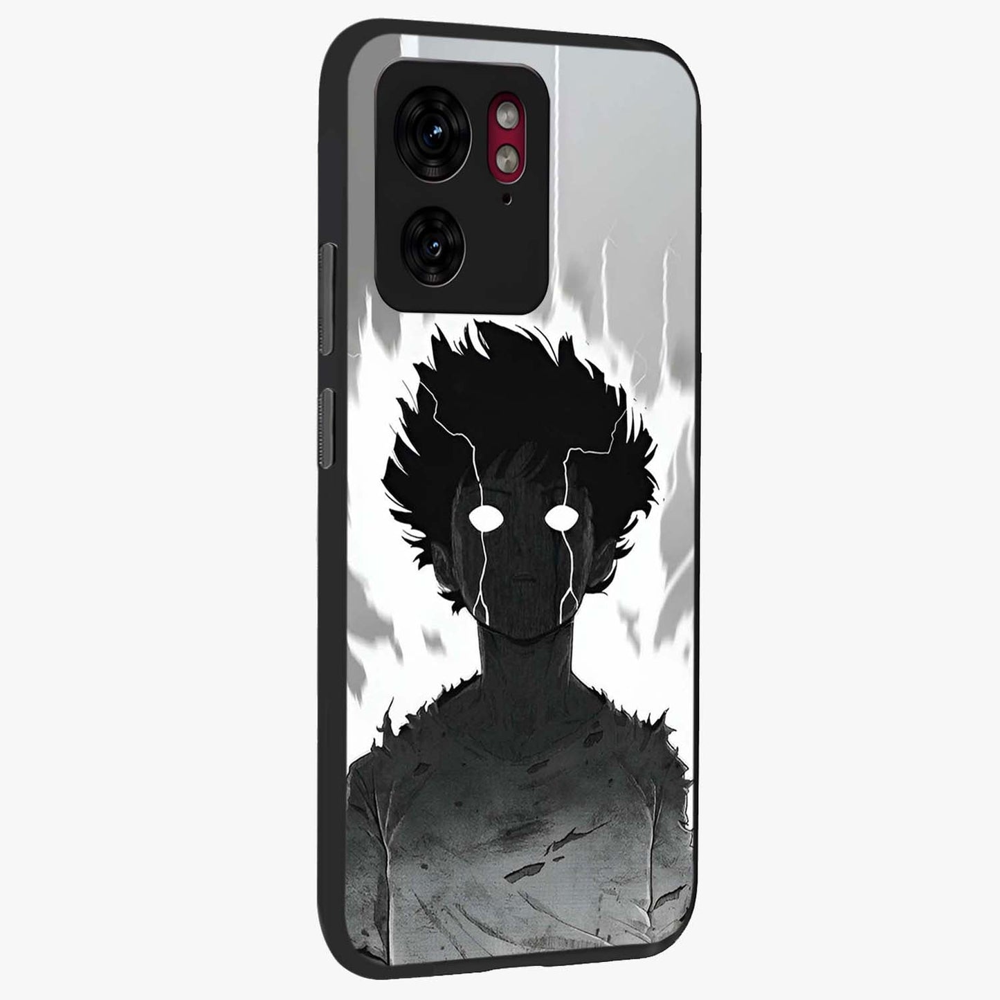 Awakened Inner Rage Glass Case upright view showcasing dramatic artwork with strong expressive aesthetic.