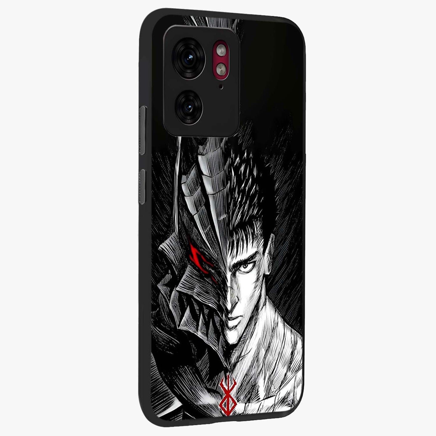 Berserker Blood Oath Glass Case upright view showcasing intense warrior aesthetic with dramatic artistic style.