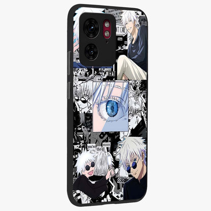 Infinity Sorcerer Chaos Glass Case upright view showcasing dramatic sorcerer artwork with chaotic mystical theme.