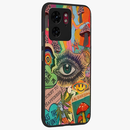 Mystic Eye Wonderland Glass Case upright view showcasing symbolic eye artwork with mysterious fantasy theme.