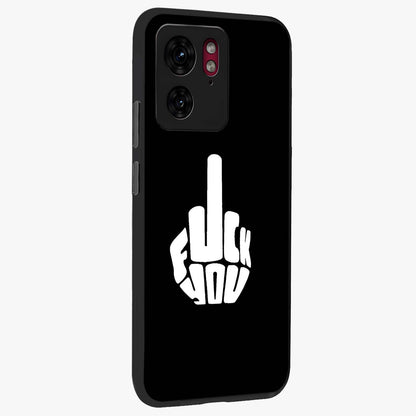 Rebel Mode On Glass Case upright view showcasing striking statement artwork with bold rebellious theme.