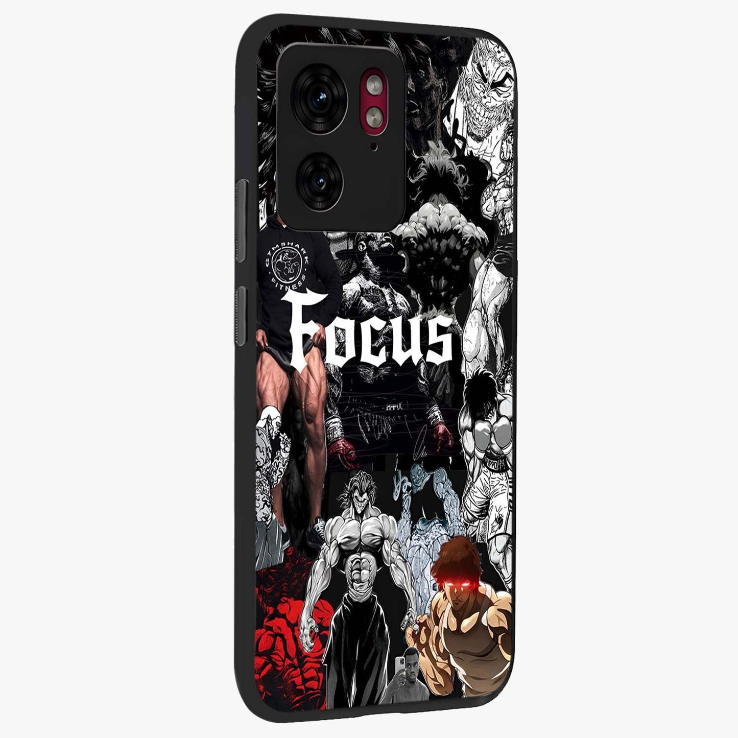 Relentless Power Focus Glass Case upright view showcasing strong inspirational artwork with powerful focus theme.