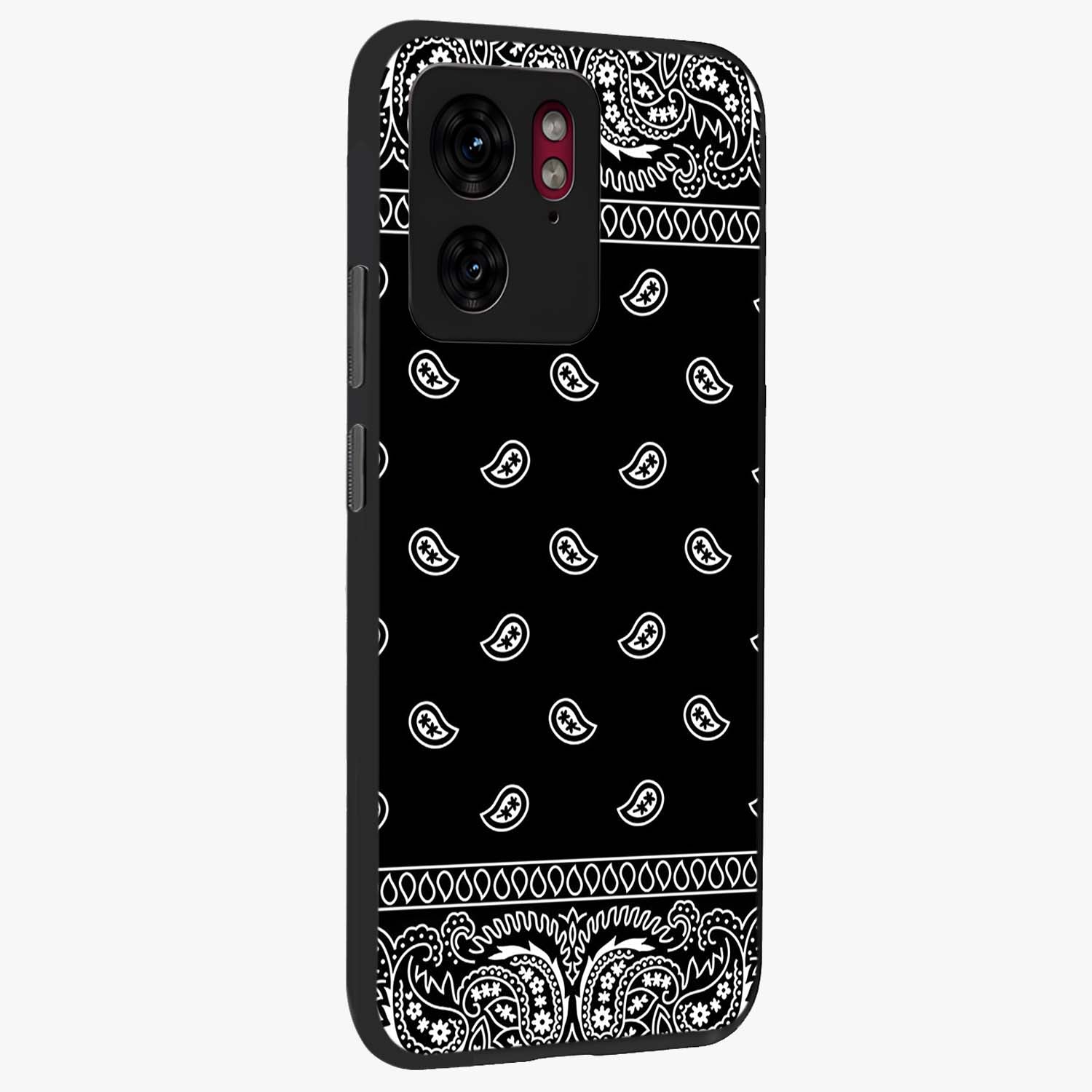 Retro Rebel Threads Glass Case upright view showcasing stylish vintage artwork with bold retro theme.