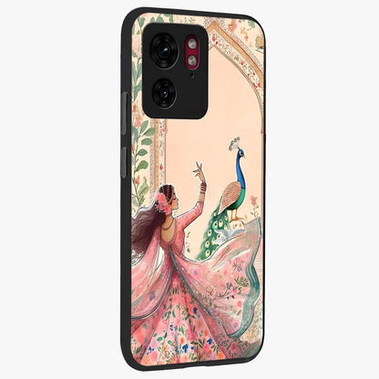 Royal Grace Muse Glass Case upright view showcasing stylish artistic artwork with sophisticated royal theme.