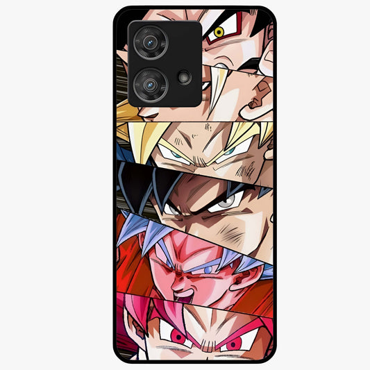 Anime Character Glass Case showing flat back view with vibrant anime artwork and glossy glass finish.