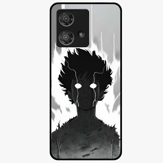 Awakened Inner Rage Glass Case showing flat back view with intense artistic artwork and glossy glass finish.