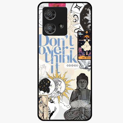 Ethereal Thoughts Glass Case showing flat back view with dreamy artistic artwork and glossy glass finish.