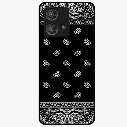 Retro Rebel Threads Glass Case showing flat back view with vintage street style artwork and glossy glass finish.