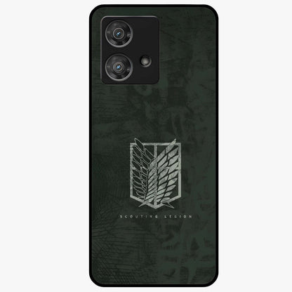 Wings Of Freedom Glass Case showing flat back view with symbolic wings artwork and glossy glass finish.