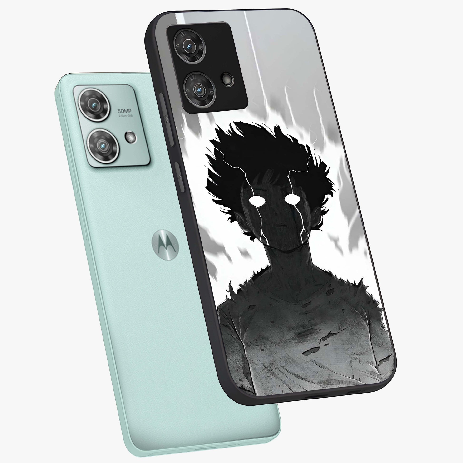 Awakened Inner Rage Glass Case displayed in angled mockup highlighting powerful graphic design and bold artistic theme.